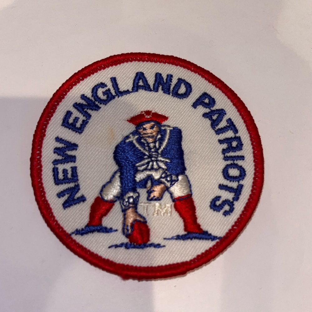 New England Patriots Embroidered Patch Vintage